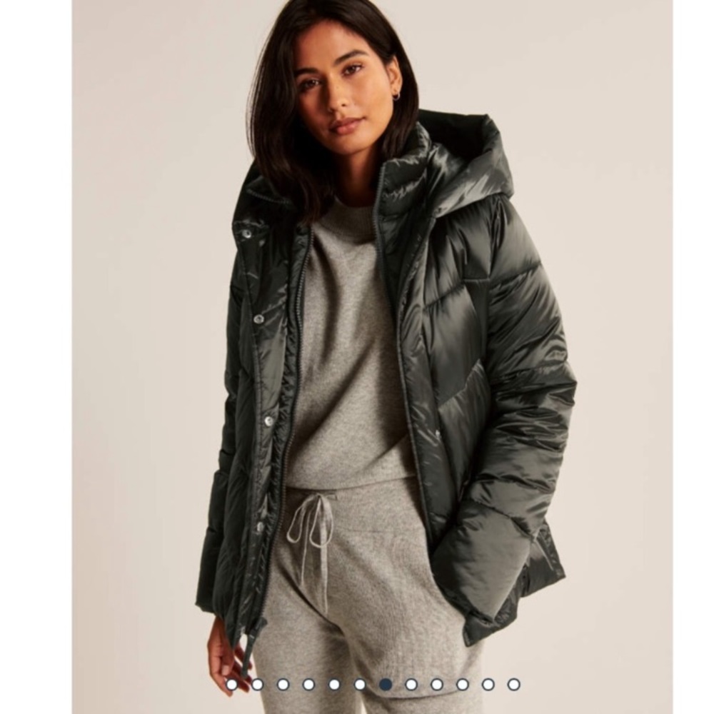 Abercrombie puffer - Dark Green